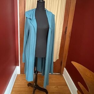 Athleta Turquoise Ribbed Knit Top